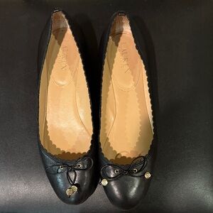 Polo by Ralph Lauren Black Leather Flats